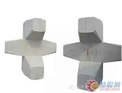 图中就是“扭王块体”，长得很奇怪吧？！简直就是石头里的外星人啊！