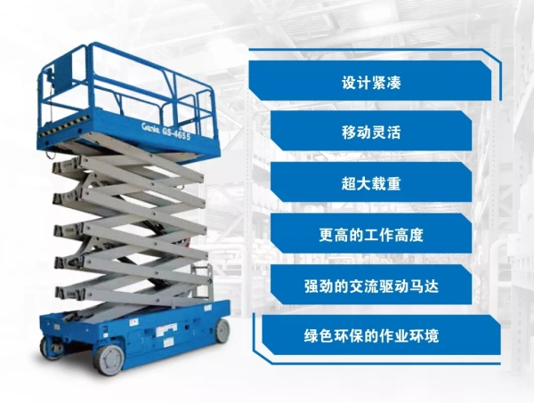 全新的Genie® GS™-4655剪型高空作业平台